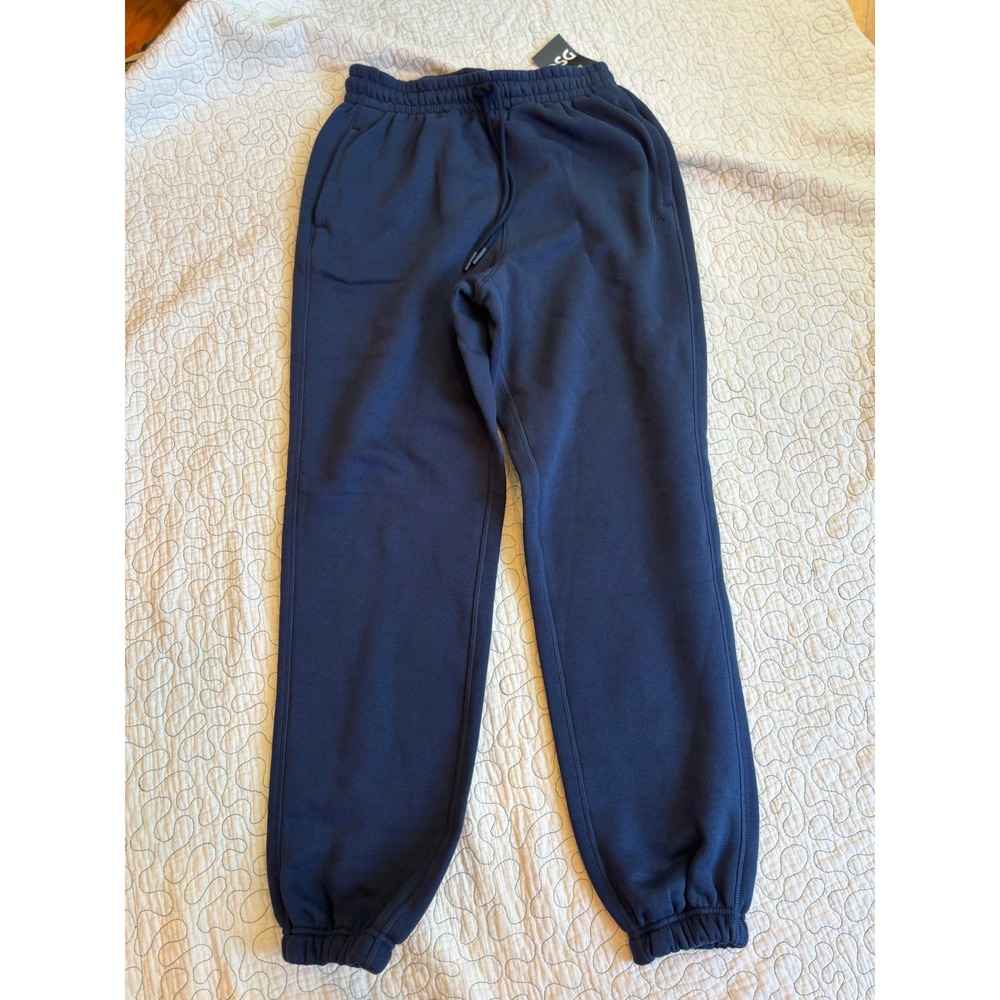 DSG Mens Classic Fleece Cinch Sweatpants Navy Blue Joggers Size‎ Medium